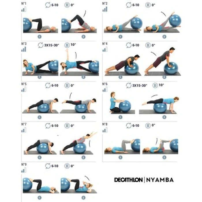 DOMYOS Bola Suíça para Pilates 75cm Translation missing: pt-BR.activerecord.decorators.item_part_image/alt