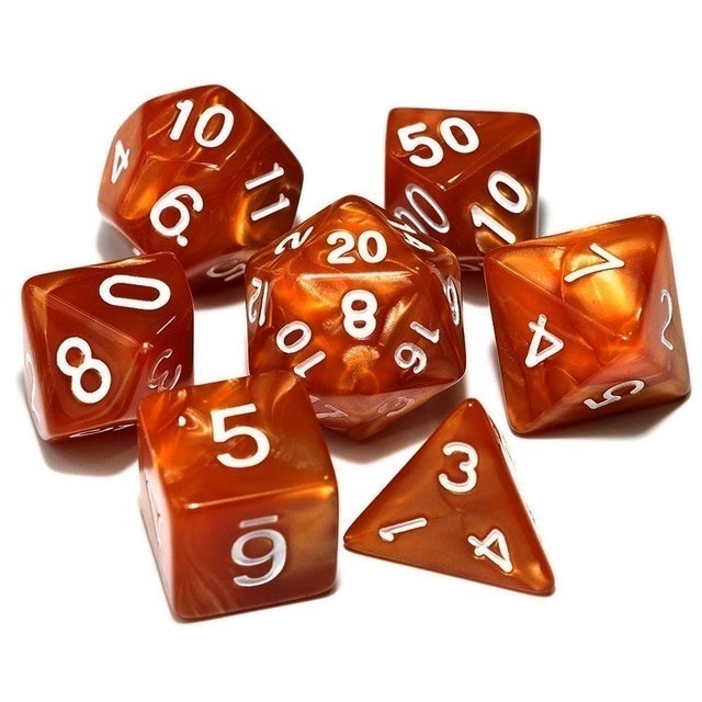 KOKO Kit com 42 Dados para RPG de Mesa D4 D6 D8 D10 D12 D20 D10% + 1 Bolsa Translation missing: pt-BR.activerecord.decorators.item_part_image/alt