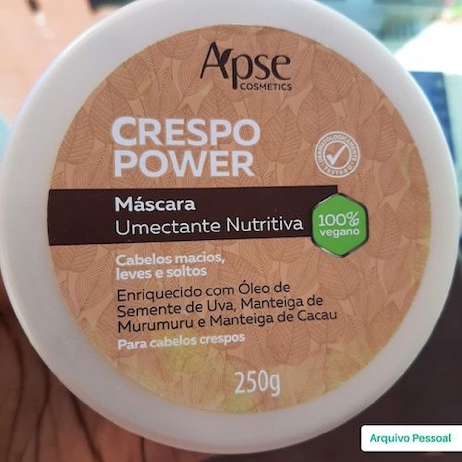 APSE COSMETICS Máscara Umectante Nutritiva Crespo Power Translation missing: pt-BR.activerecord.decorators.item_part_image/alt