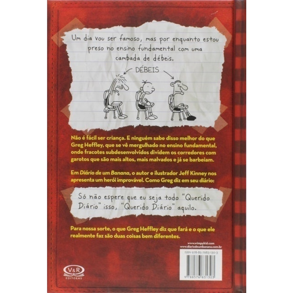 JEFF KINNEY Diário de um Banana: um Romance em Quadrinhos Translation missing: pt-BR.activerecord.decorators.item_part_image/alt