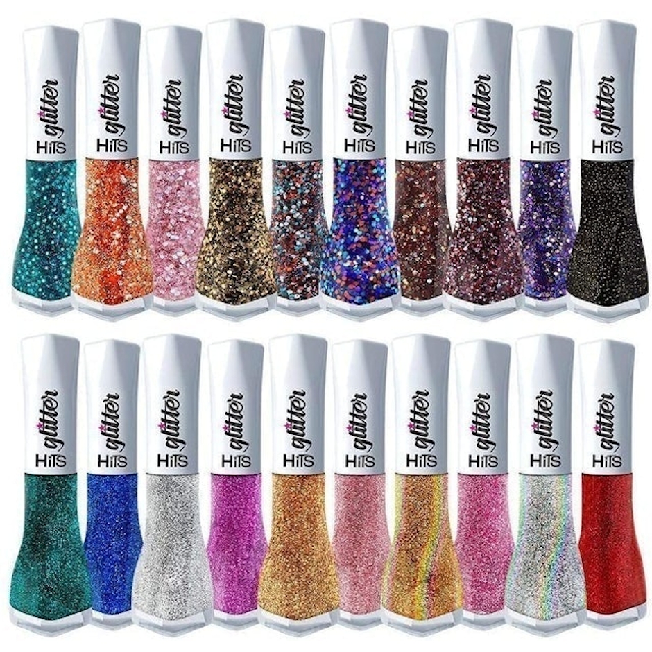 HITS Esmalte Glitter 5Free Hipoalergênico - Kit 20 Cores Translation missing: pt-BR.activerecord.decorators.item_part_image/alt