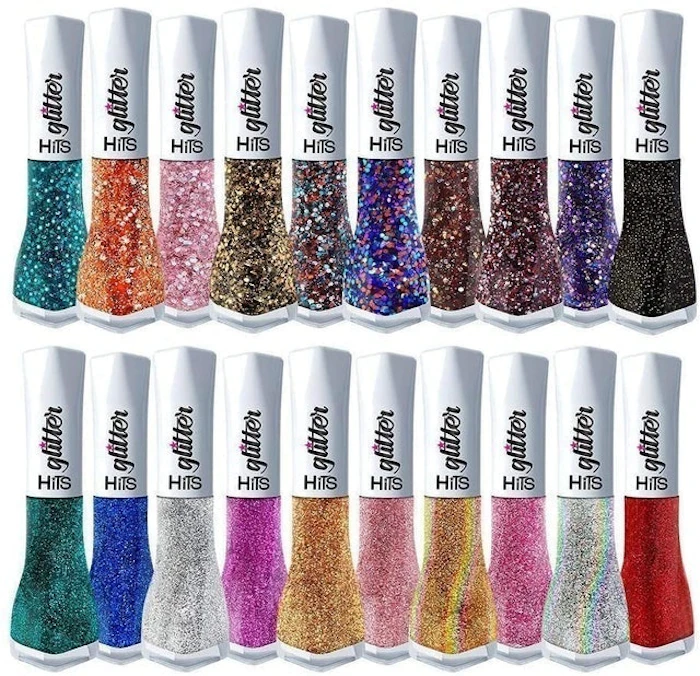 HITS Esmalte Glitter 5Free Hipoalergênico - Kit 20 Cores Translation missing: pt-BR.activerecord.decorators.item_part_image/alt