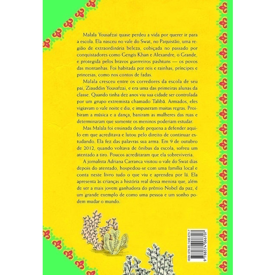 ADRIANA CARRANCA Malala, a Menina que Queria Ir para a Escola Translation missing: pt-BR.activerecord.decorators.item_part_image/alt