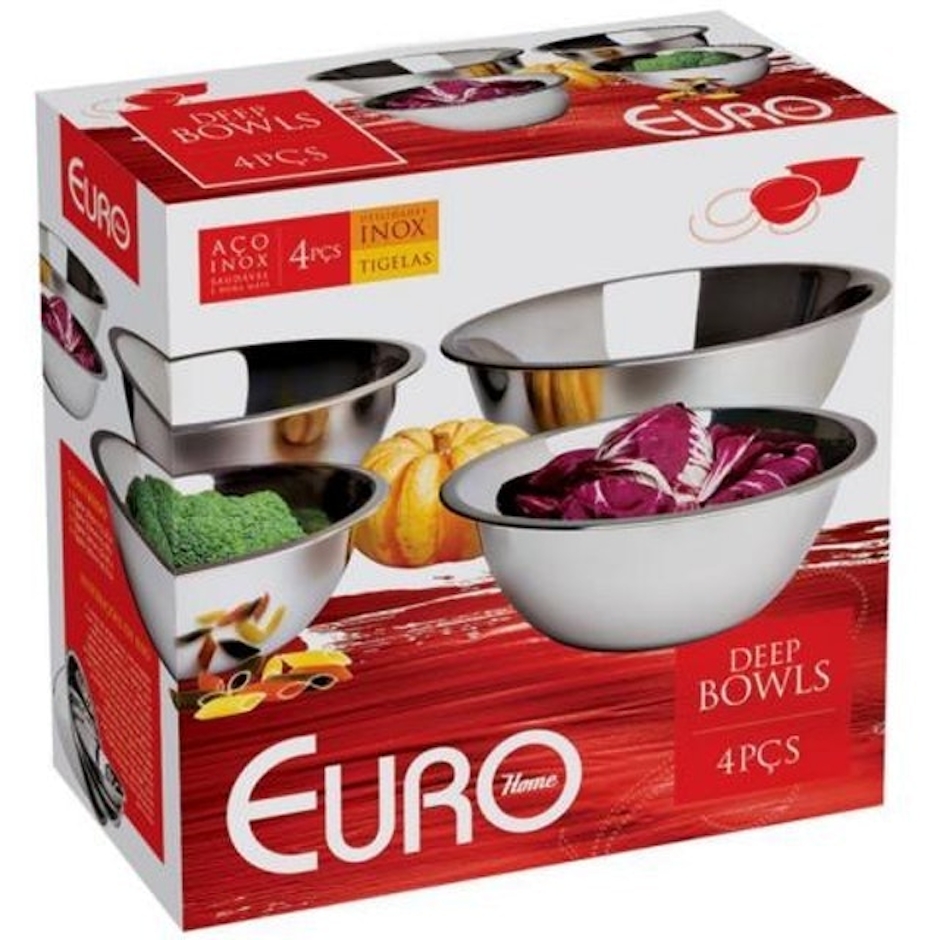 EURO HOME Conjunto de Bowls 4 Peças In9376 Translation missing: pt-BR.activerecord.decorators.item_part_image/alt