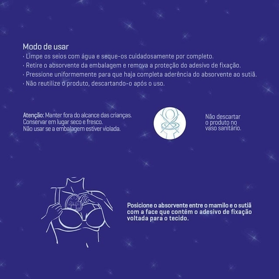 AMAMENTE Absorvente Noturno para Seios Translation missing: pt-BR.activerecord.decorators.item_part_image/alt