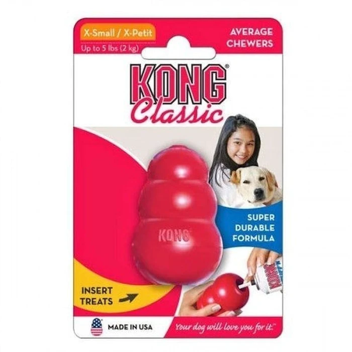 KONG Brinquedo Interativo Recheável Classic Borracha Translation missing: pt-BR.activerecord.decorators.item_part_image/alt