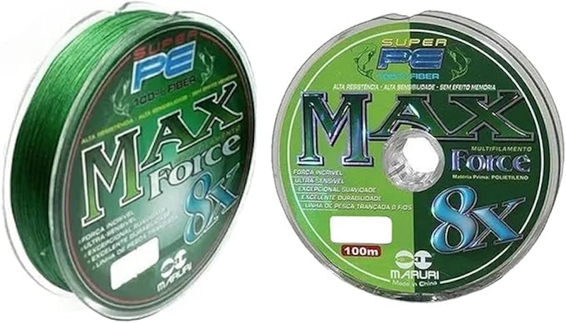 Linha de Pesca Multifilamento Max Force 8X Verde Carretel 1