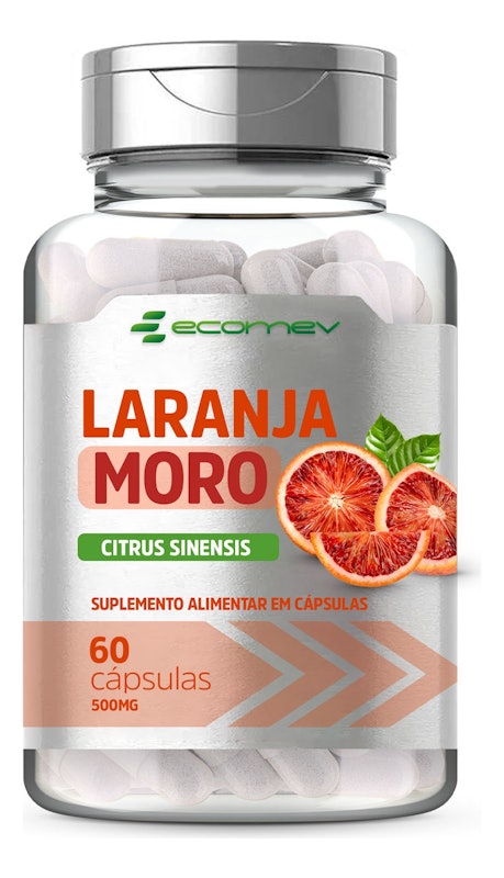 Morosil Extrato de Laranja Moro 500 mg 60 Cápsulas 1