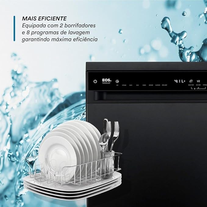 Lava-Louças EOS Premium AI 14 Serviços All Black 3