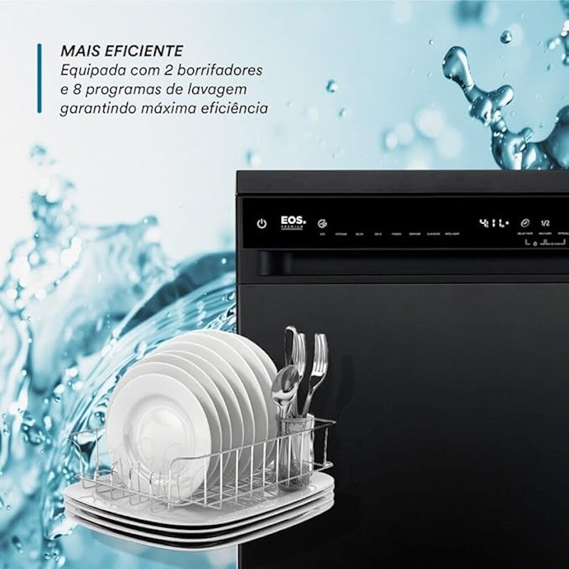 Lava-Louças EOS Premium AI 14 Serviços All Black 3