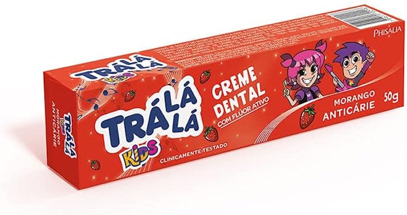 Creme Dental Morango Tra Lá Lá Kids- 50 g 1
