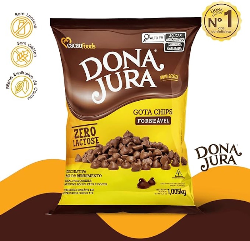 Gota Chips Chocolate ao Leite Forneável Dona Jura 3