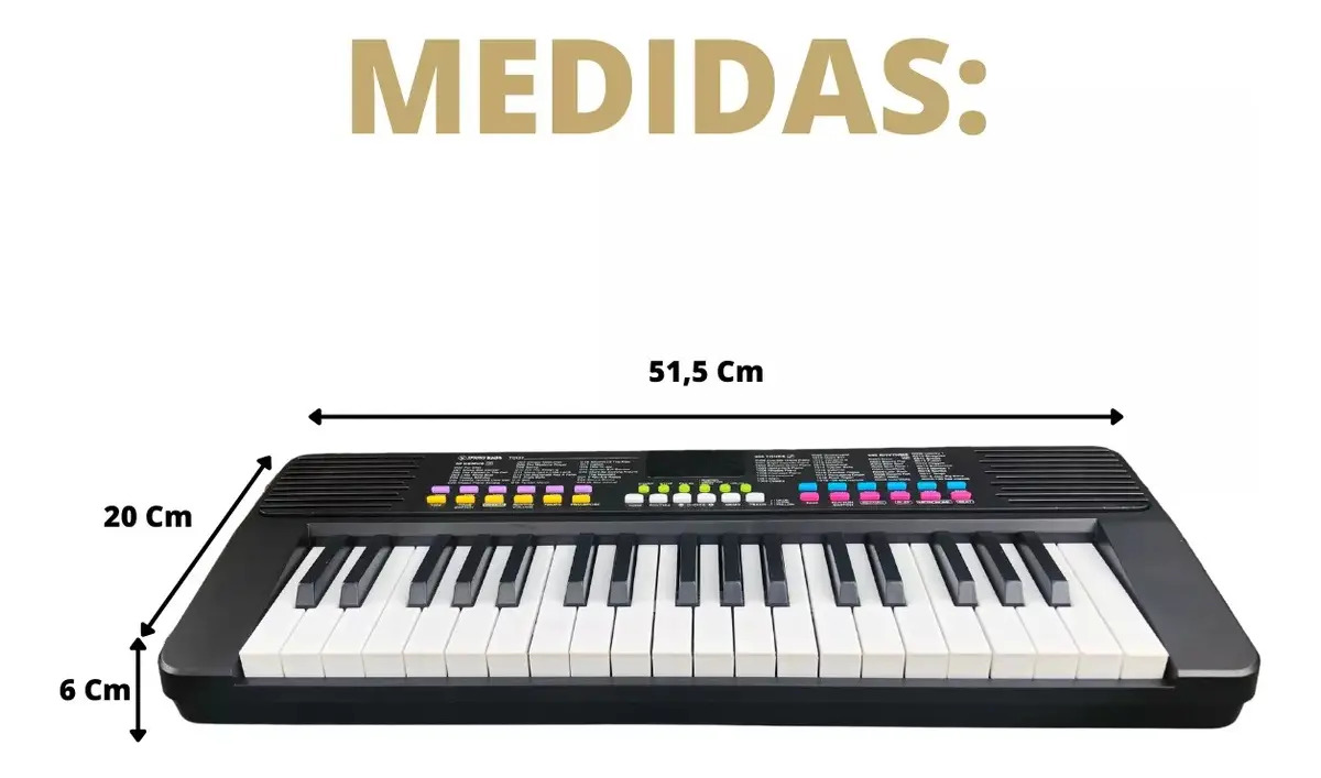 Teclado Infantil 37 Teclas Spring Kids 5