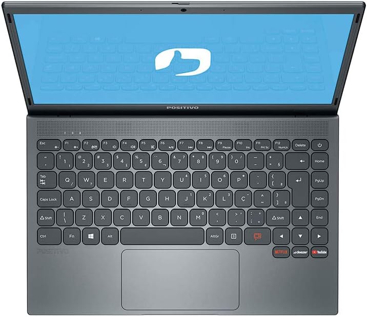 Notebook Positivo Motion Gray C4128E-S Intel Celeron 4 GB RAM e 128 GB SSD 14,1" 2