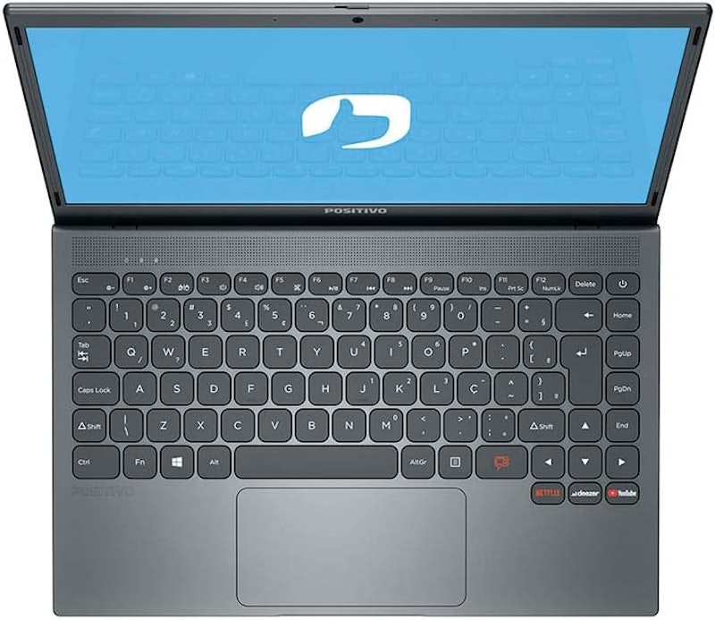 Notebook Positivo Motion Gray C4128E-S Intel Celeron 4 GB RAM e 128 GB SSD 14,1" 2