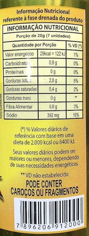 Azeitona Verde Sem Caroço 2