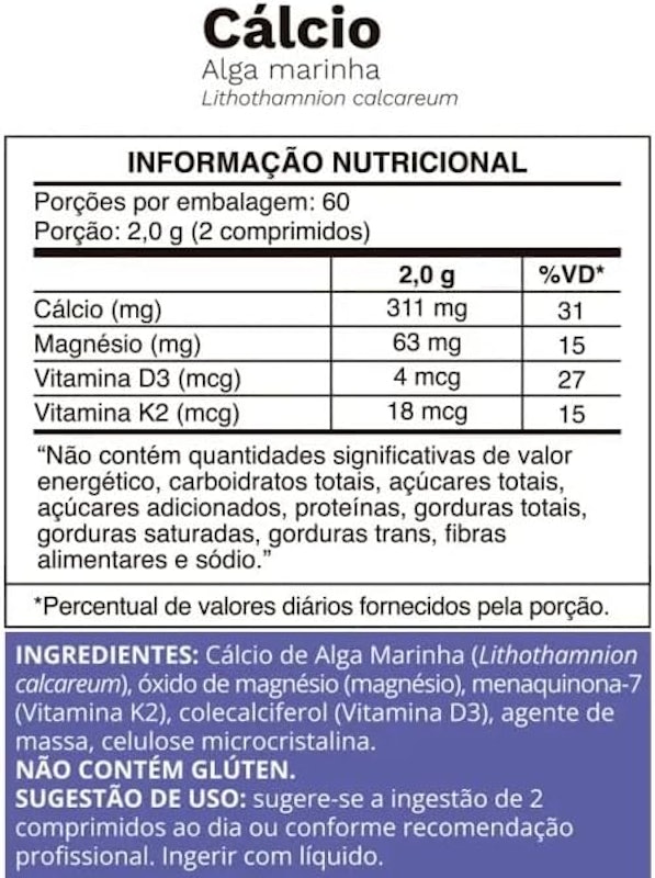 Cálcio de Algas 2
