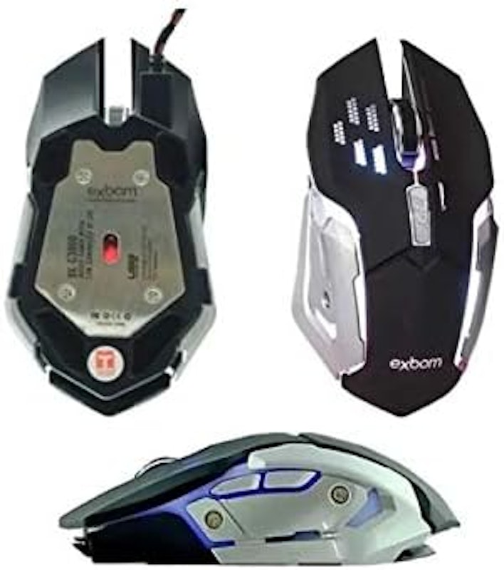 Kit Gamer Profissional Teclado e Mouse Exbom 4