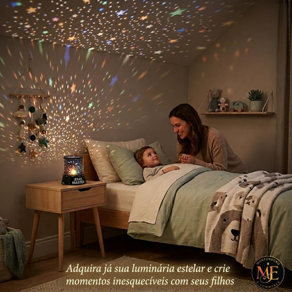 Luminária Projetor de Estrelas Star Master 4