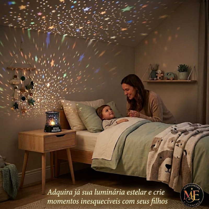 Luminária Projetor de Estrelas Star Master 4