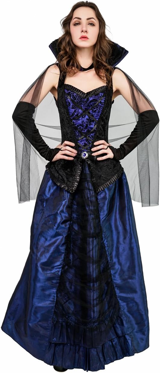 Fantasia Feminina de Halloween da Rainha Vampira 1