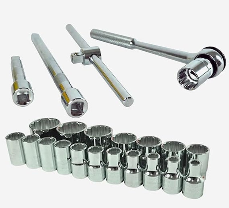 Kit de Ferramentas Manuais Chave Catraca 1/2" 8 a 32 mm 3