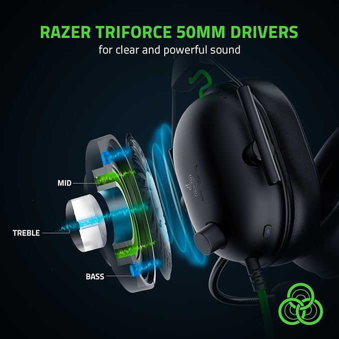 Headset Razer BlackShark V2 X 3