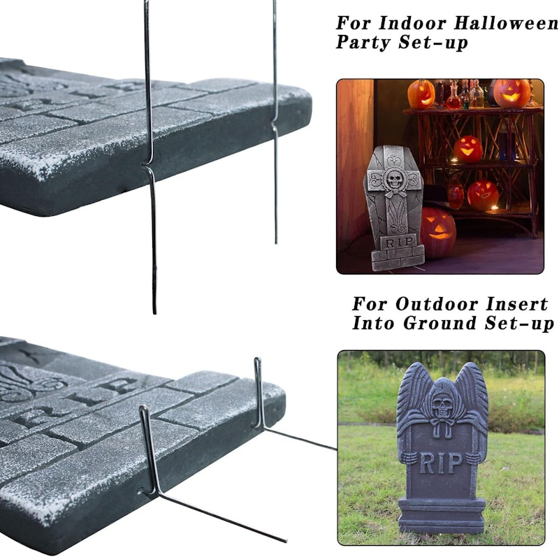 Pacote com 5 Lápides de Cemitério de Espuma de Halloween 4