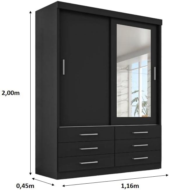 Guarda-Roupa Solteiro Capri 2 Portas 4
