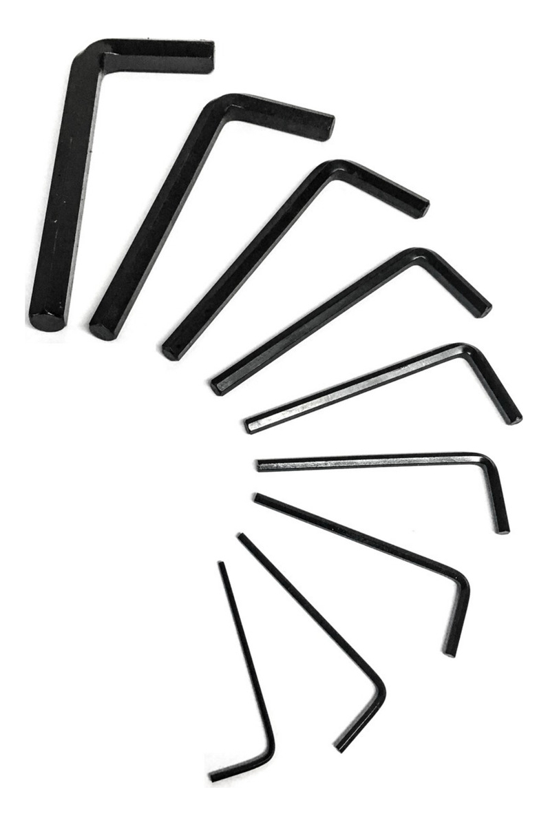 Jogo de Chave Allen Curta 1,5 a 10 mm CRV 9 Peças 5