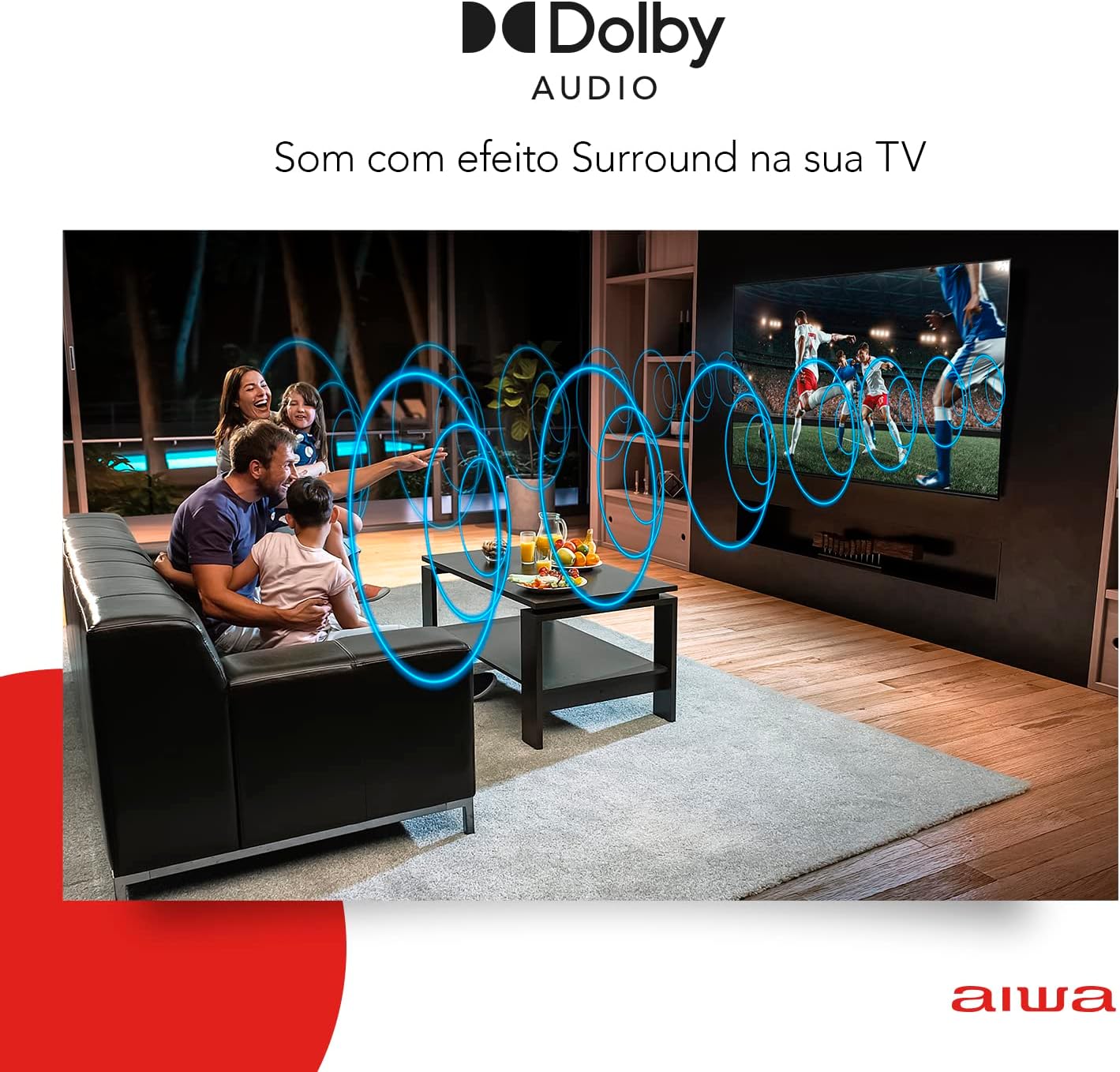 Smart TV AIWA 43” Android Full HD Borda Ultrafina 3