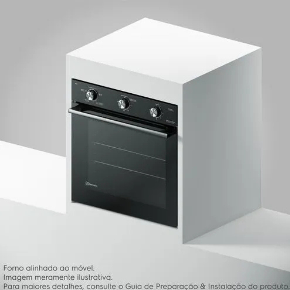 Forno de Embutir Elétrico Electrolux 80 L Efficient com PerfectCook 5