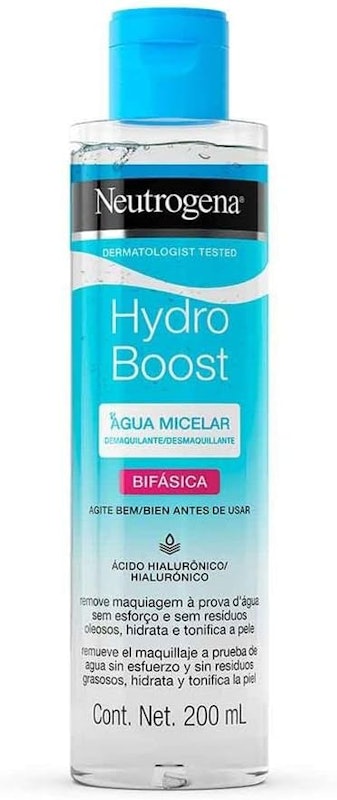 Água Micelar Bifásica Demaquilante NEUTROGENA Hydro Boost 1
