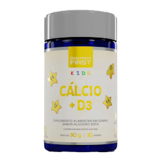 Gummy Cálcio e D3 - Com Cálcio 170 mg e Vitamina D3 25 mcg - 30 Gomas