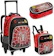 CHIC HABITAT Kit Mochila Escolar Infantil com Rodinhas Spider 3 em 1 – Mochila + Lancheira Térmica + Estojo 1