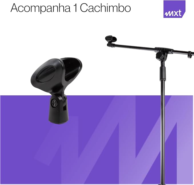 Pedestal para Microfone Girafa com Cachimbo 4