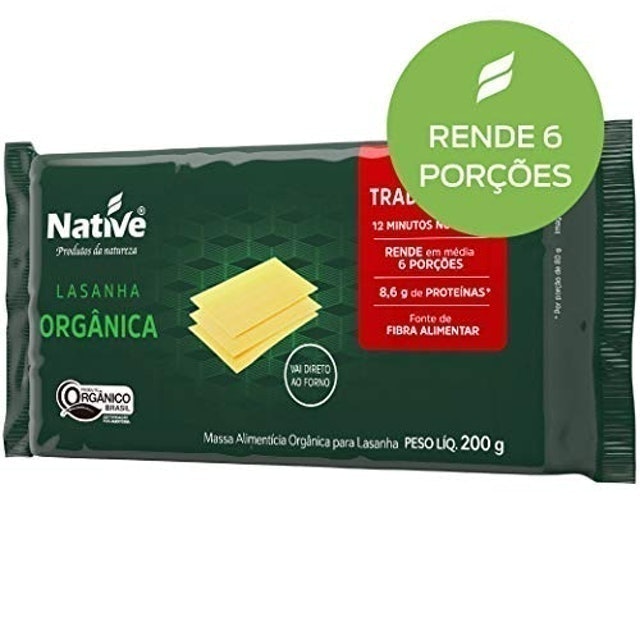 Massa para Lasanha Orgânica Native 2
