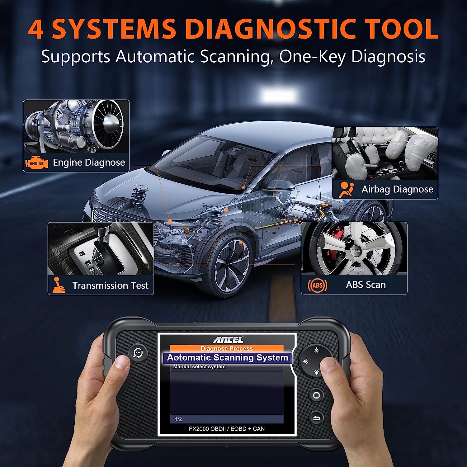 AnCEL FX2000 Vehicle OBD2 3