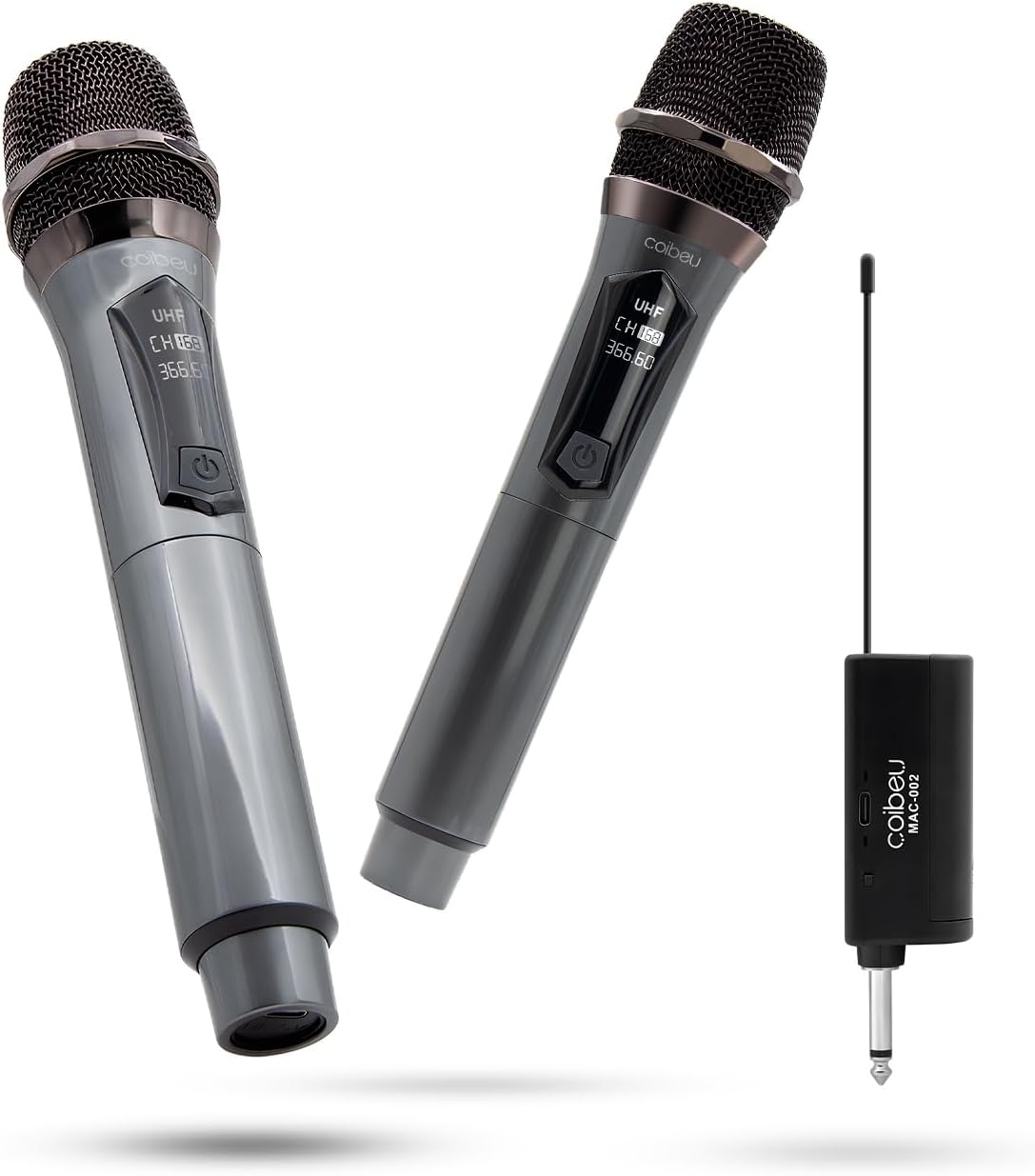 Microfone sem Fio Duplo Kit Karaokê Profissional com 2 Microfones e Bluetooth 5.0  1