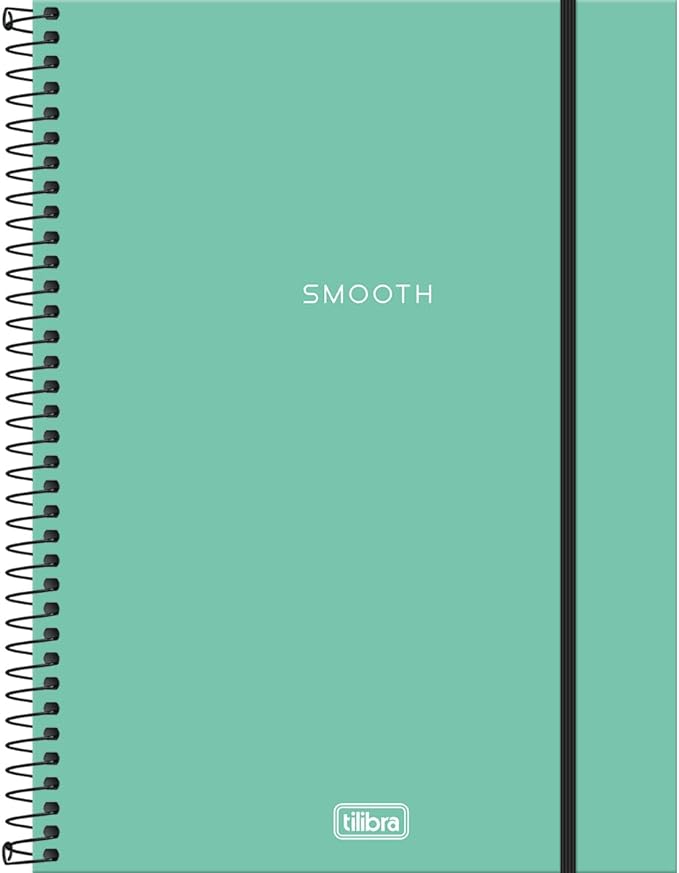 Caderno Espiral Capa Plástica Universitário 1 Matéria Neon Turquesa 1
