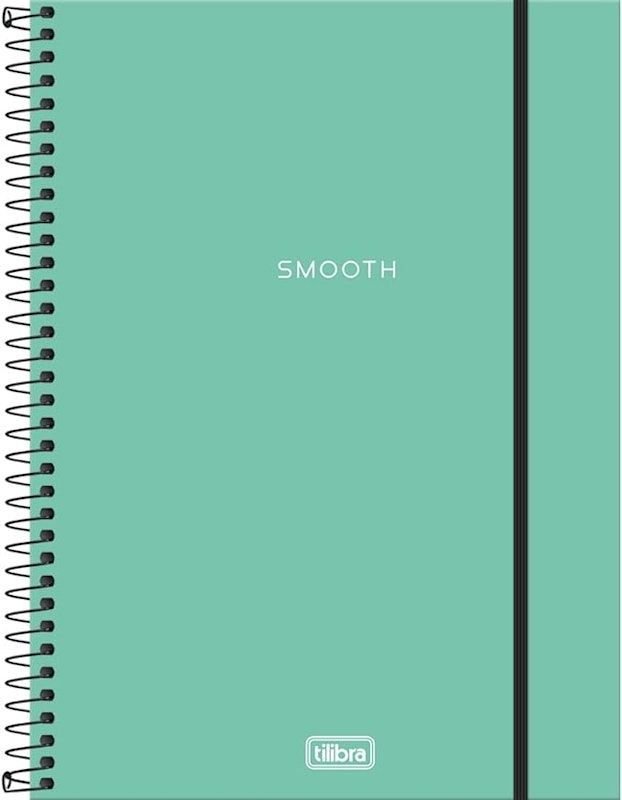 Caderno Espiral Capa Plástica Universitário 1 Matéria Neon Turquesa 1