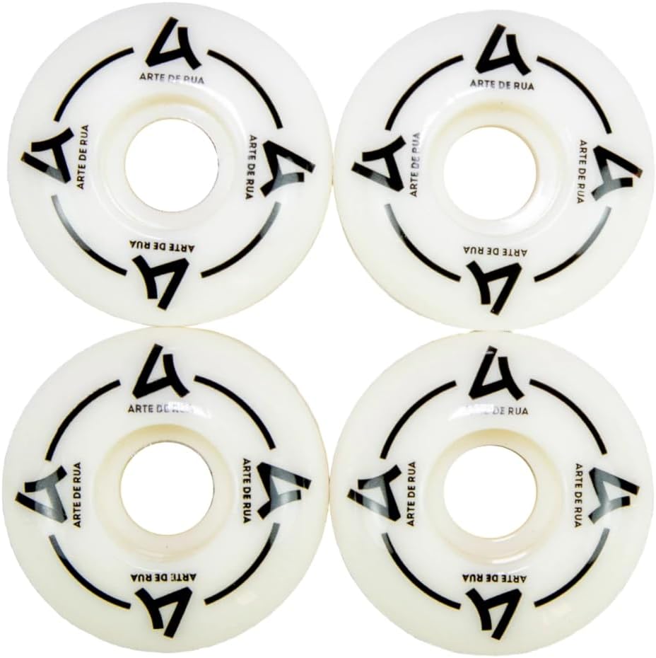 Roda Skate Arte de Rua Street 53 mm Kit com Rolamento Abec 7 e Espaçador 3
