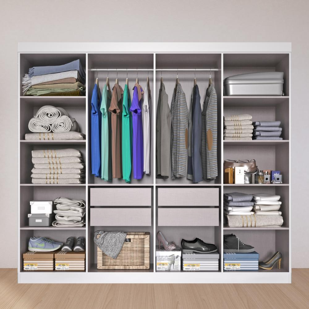 Guarda-Roupa Casal Lisboa 8 Portas 4 Gavetas 3