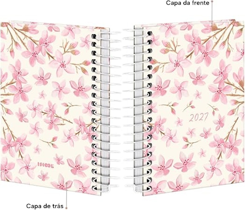 Agenda 2027 Mini Floral Sakura Cerejeira Japonesa Iscool 5