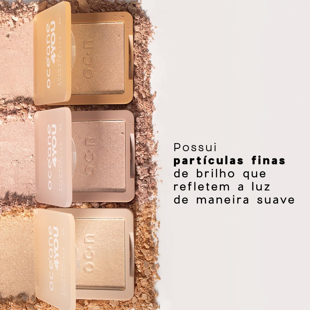 Iluminador Facial Pelorado - Shimmer Highlighter Champagne 4You 5