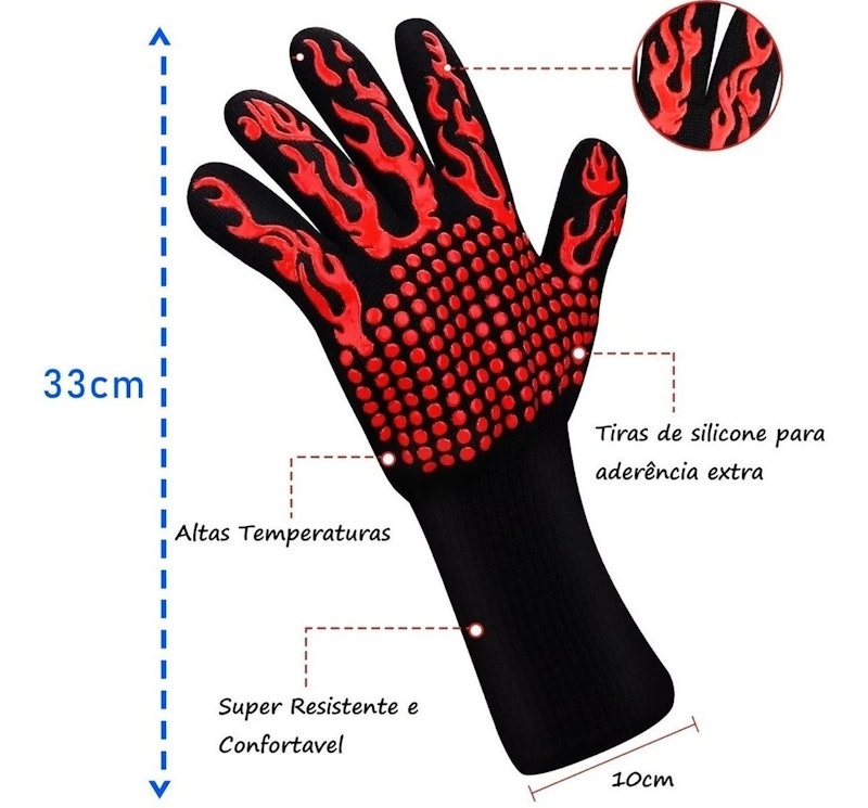 Luva Térmica para Churrasco 4