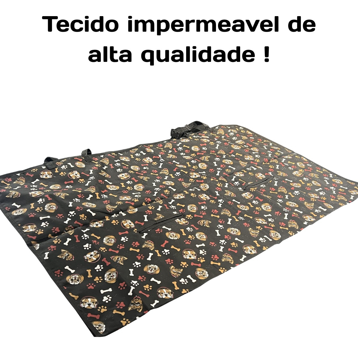 Capa Protetora Dupla Face para Pet Impermeável para Banco de Carro 4