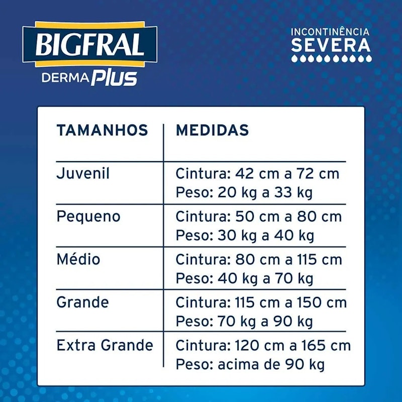 Fralda Bigfral Derma Plus Noturna G 7 Unidades 5