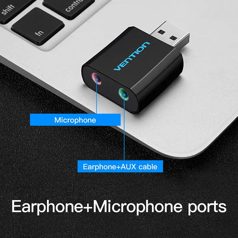 Placa Vention Som USB X P2 4