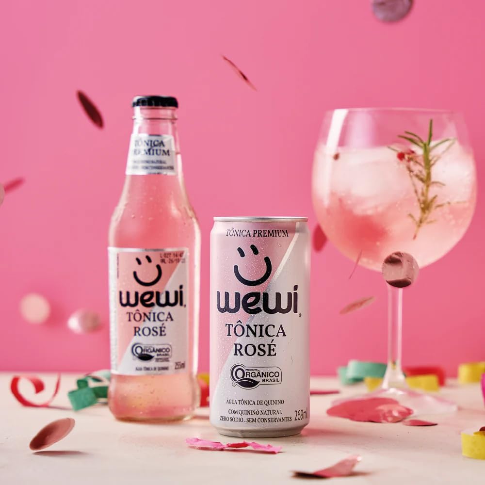 Água Tônica Rosé Orgânica Wewi 5